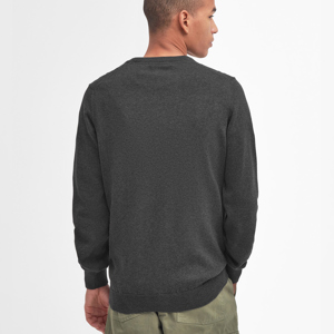 Barbour Pima Cotton Charcoal Crew Neck Jumper